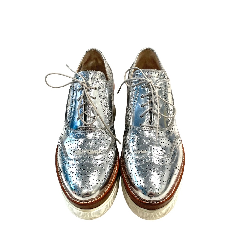 Host pick - Miu Miu Silver Platform Shoes - Picture 2 of 16